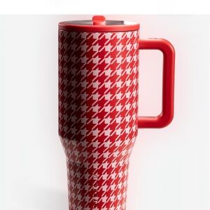 HydroJug Halle x Acta Pink Houndstooth 40 oz Traveler BNWT